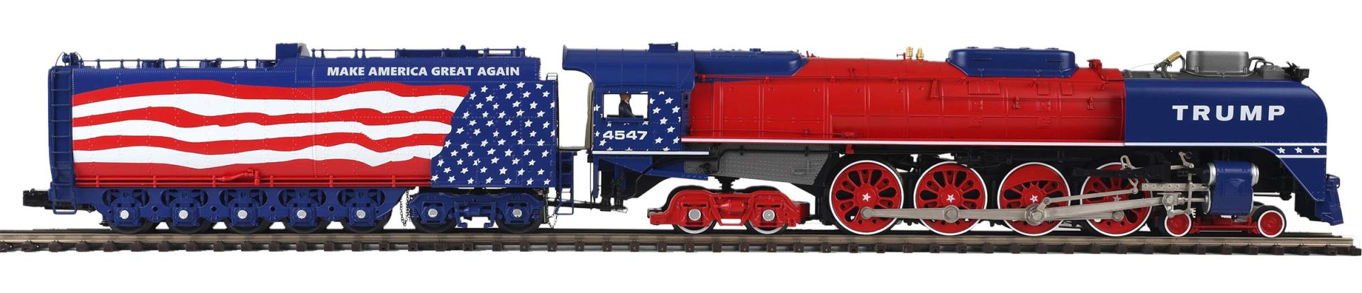 スティームボート　トランプ Donald J. Trump O Scale Premier FEF 4-8-4 Northern Steam